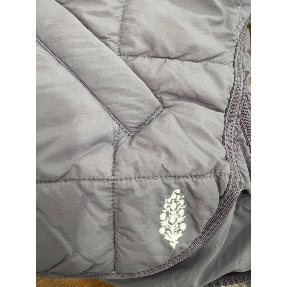 Free People FP Movement Pippa Packable Puffer Size Medium Y2K Stripes 90's - Picture 4 of 5